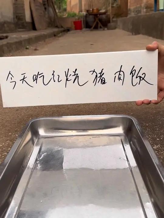 今天吃红烧猪肉饭