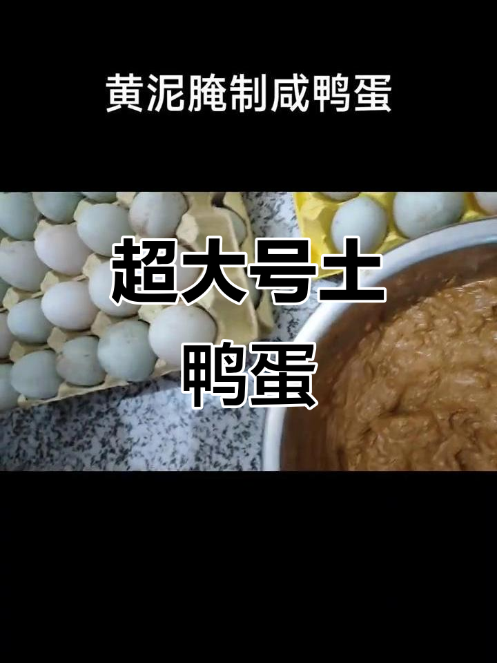 土鸭蛋做咸鸭蛋,超大一个让人停不下来!