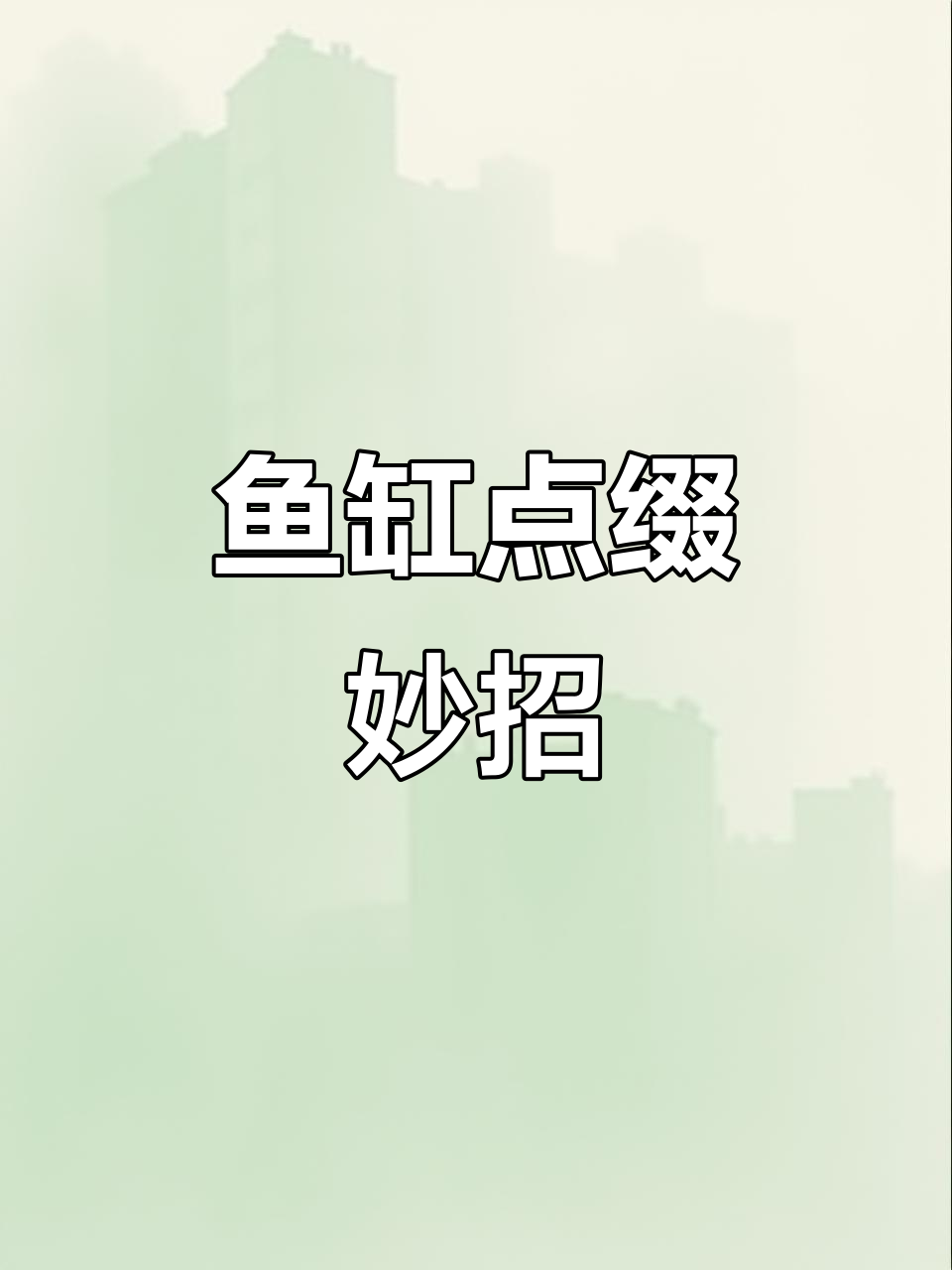 鱼缸加点装饰，既美观又给鱼儿提供藏身之地