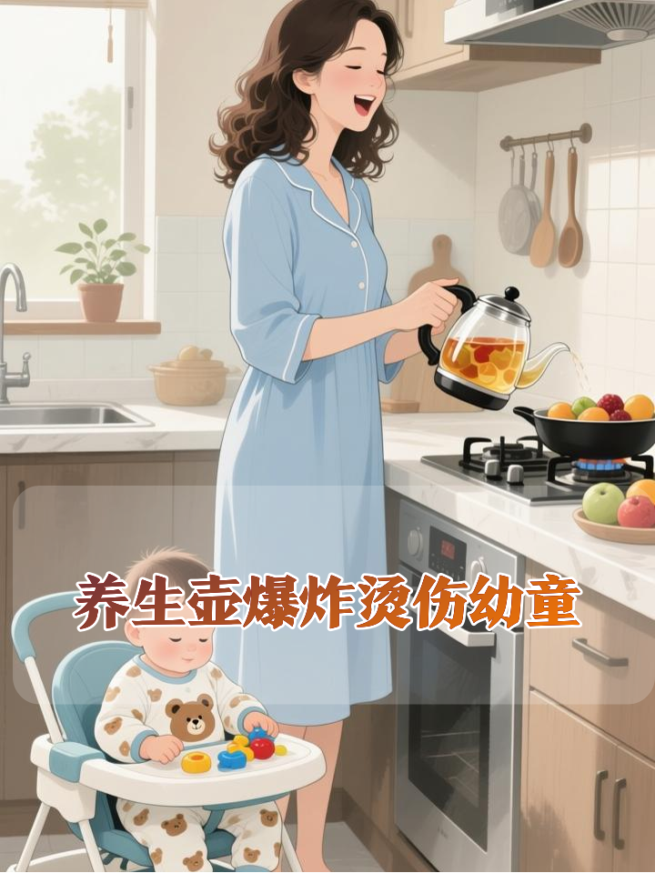 养生壶突然爆炸致一岁孩童全身百分40烫伤