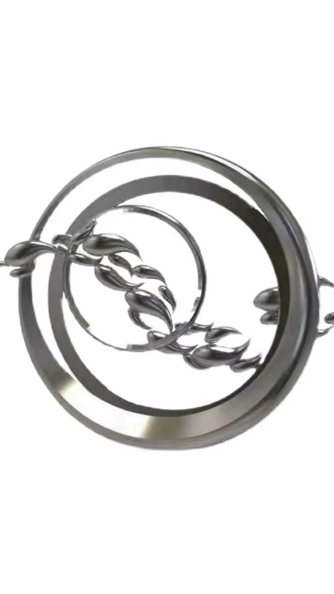 圆环雕塑 不锈钢鱼跃龙门雕塑