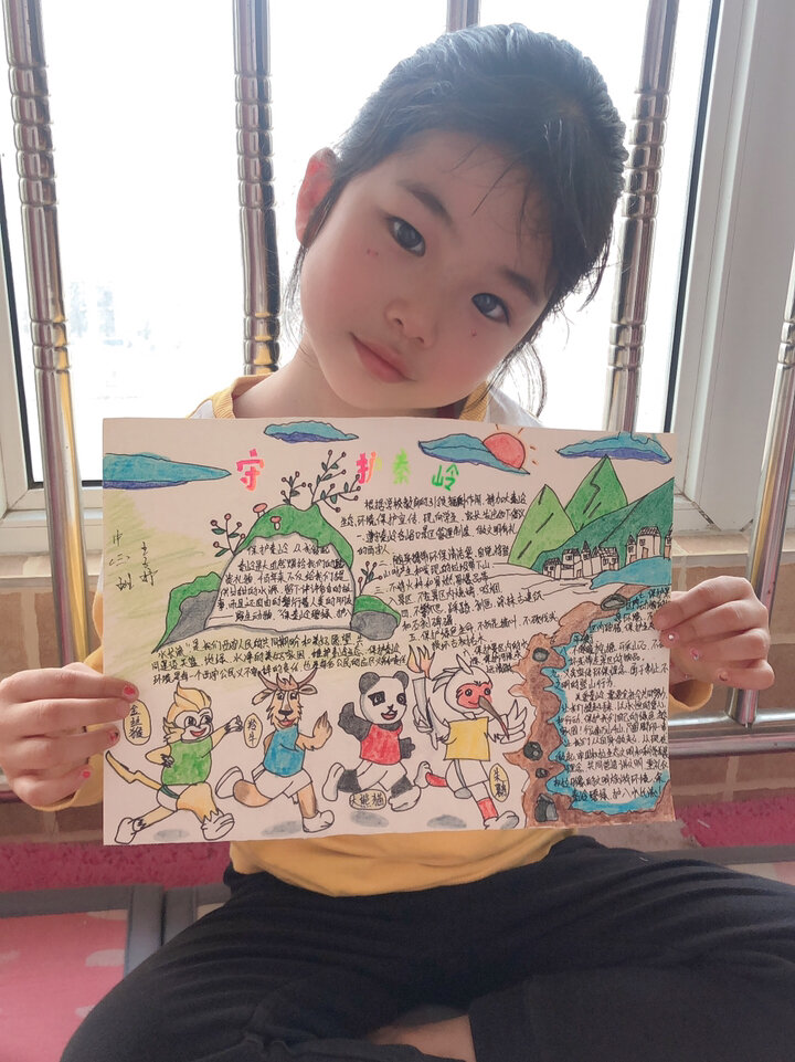 守护秦岭手抄报