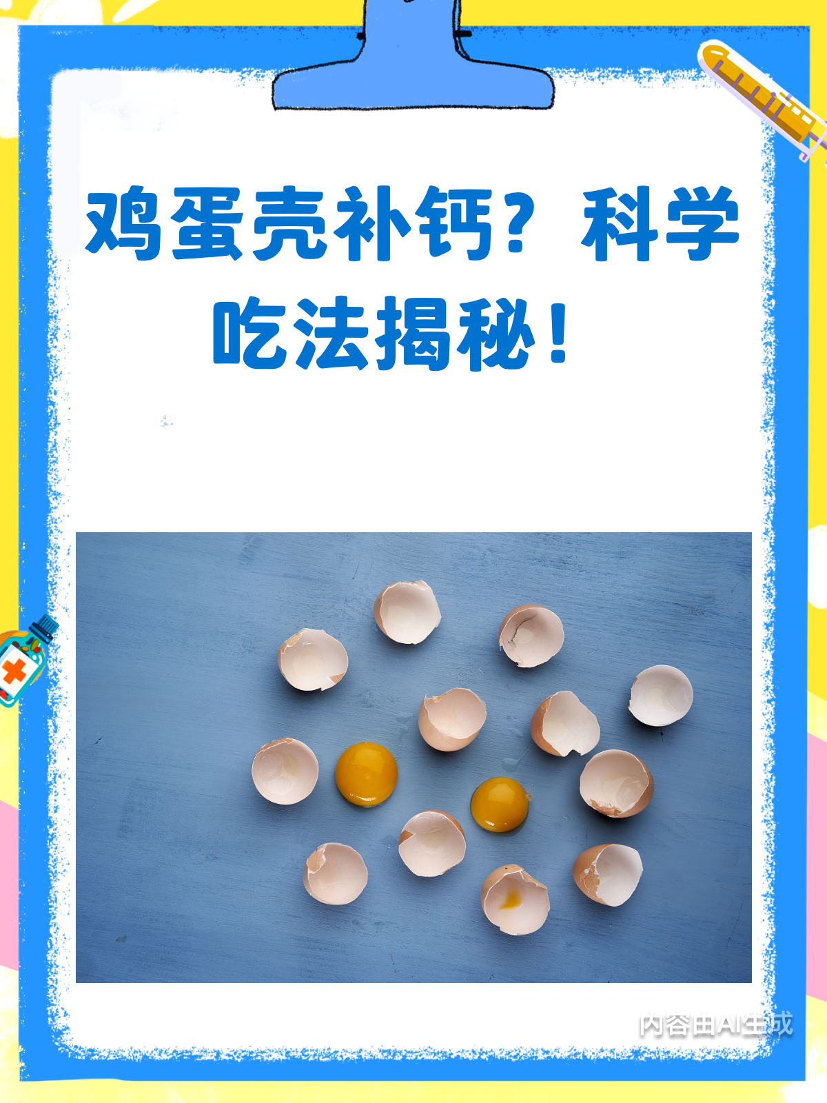 鸡蛋壳补钙?别再盲目尝试啦!