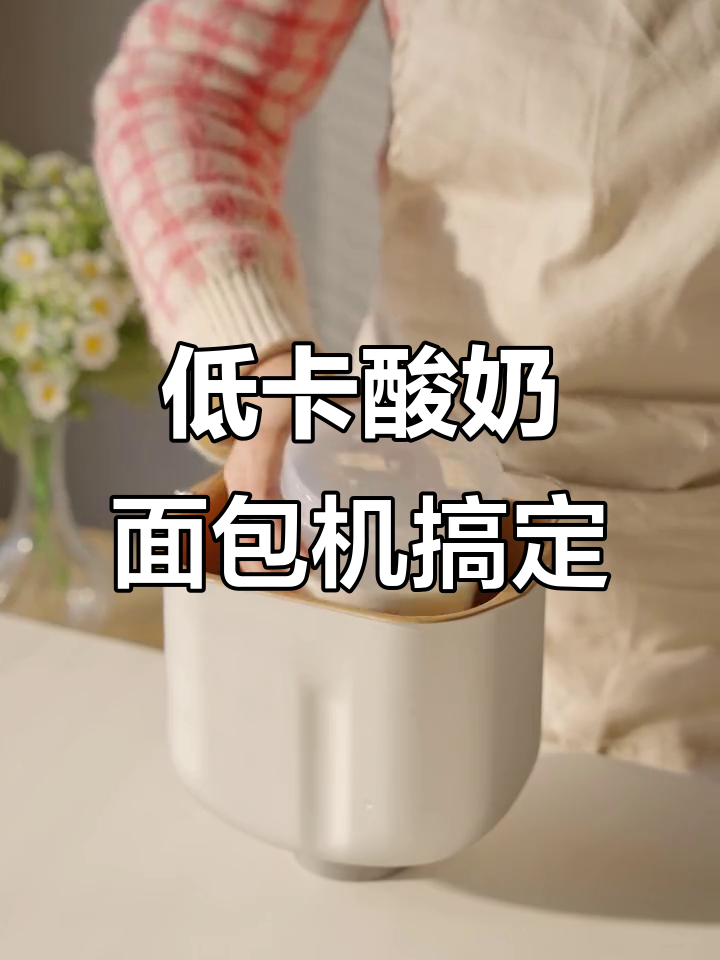 面包机轻松做低卡酸甜酸奶,早餐新选择