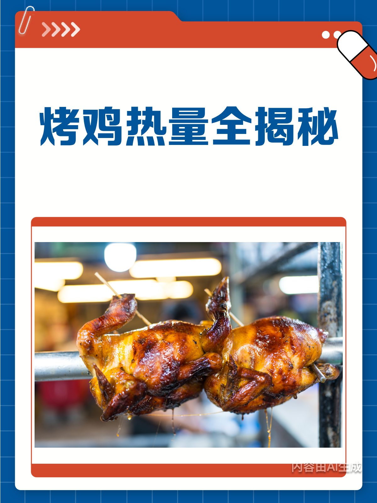 烤鸡热量全解析!看完秒懂