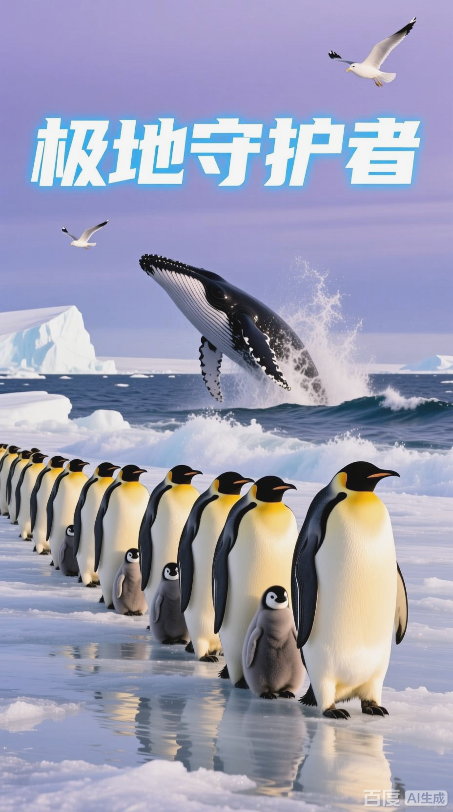 南极帝企鹅：暴风雪中的生命守护