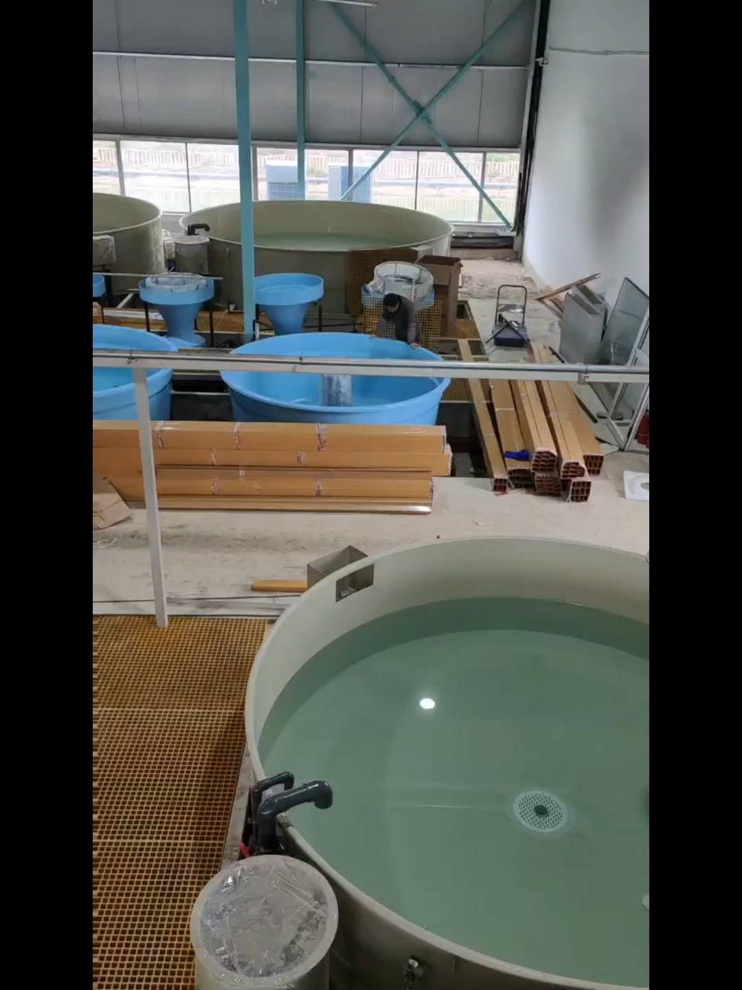 玻璃钢鱼池方形圆形