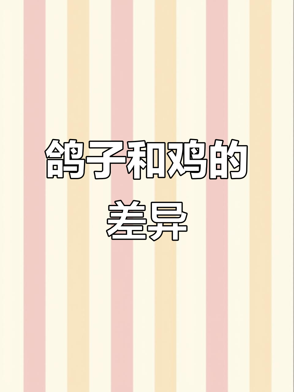 鸽子与鸡的区别:从脚皮到金肉颜色一网打尽