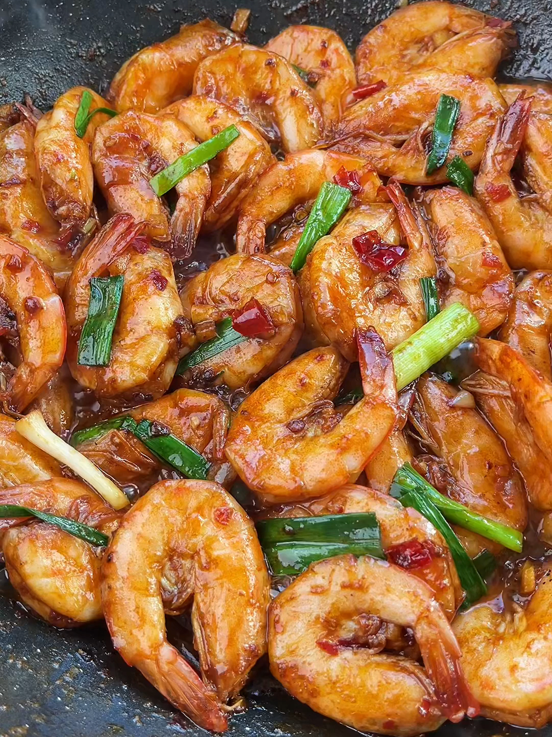 香辣过瘾的爆炒基围虾,简单又好吃!