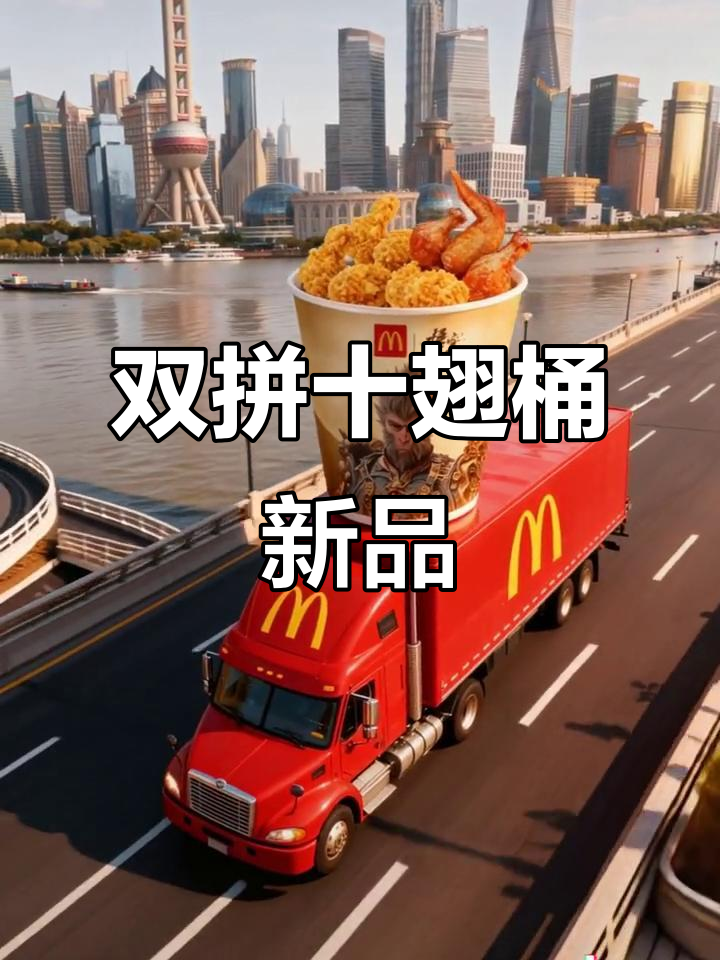 麦当劳双拼十翅桶,黑神话悟空联名新品来袭