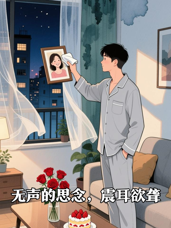思念无声,却震耳欲聋,父子二人为已故的妻子过生日,孩子轻轻把奶油涂在妈妈的“脸颊”上