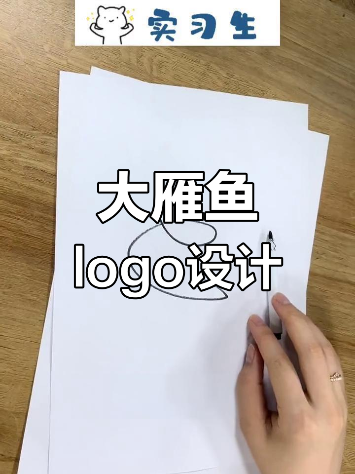 甲方爸爸的选择:大雁与鱼的logo设计,简约又大气