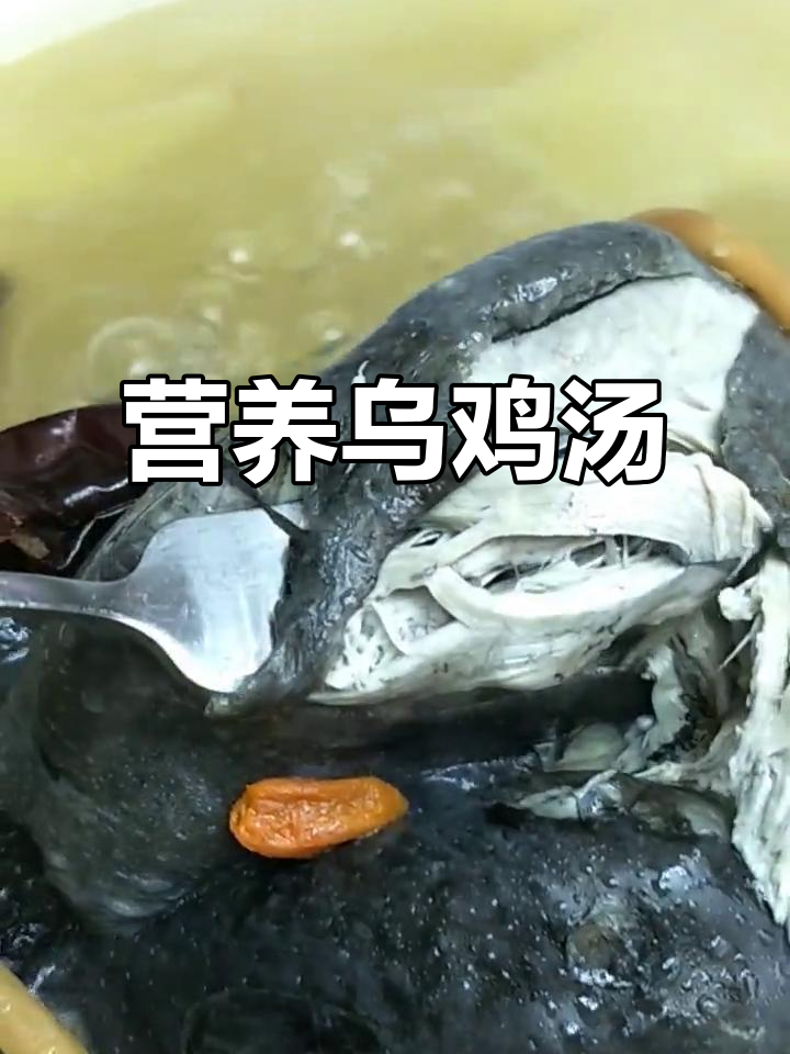 乌鸡煲汤,滋补养生,大枣枸杞搭配,味道鲜美!