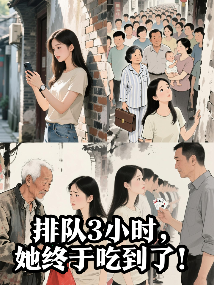 排队3小时差点放弃，她终于吃到了无名冒菜！