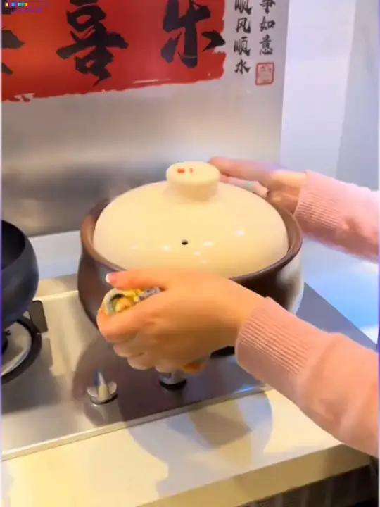 康舒祥瑞中式陶瓷砂锅煲耐热煮粥煲汤炖菜焖煲家用明火大容量沙锅家用耐高温砂锅好吃又营养干烧不