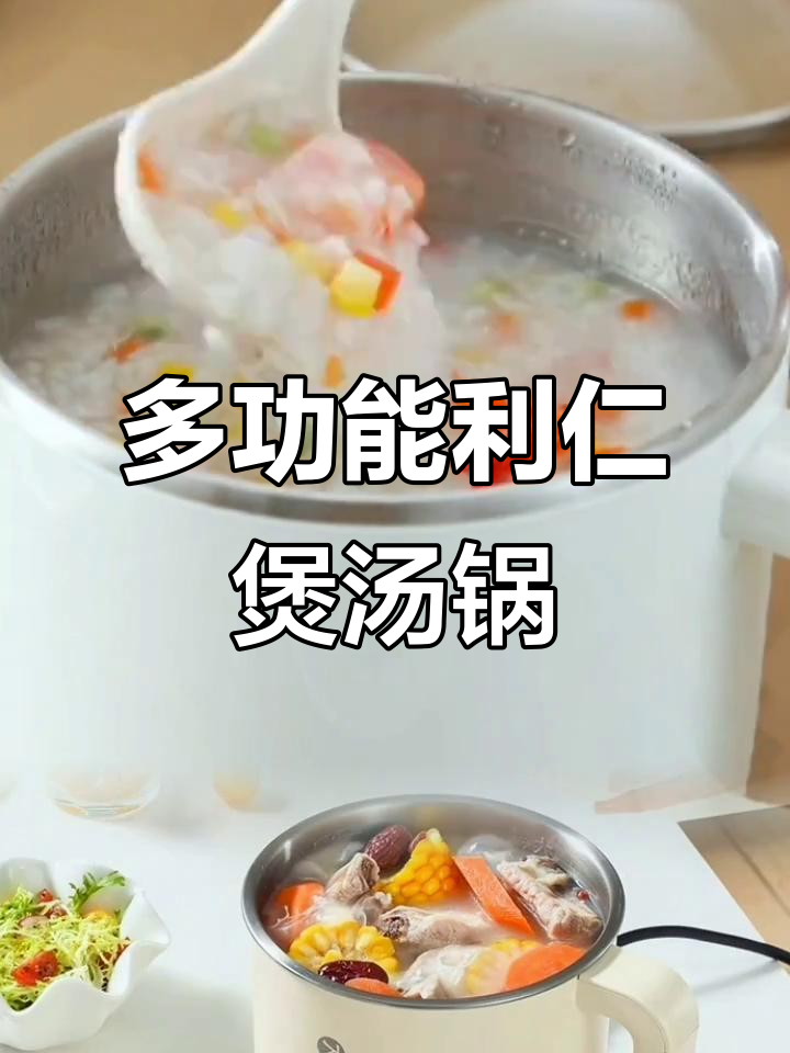 利仁电煮锅,多功能一体设计,蒸炖两不误