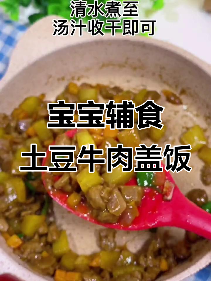 土豆牛肉盖饭，软糯可口，宝宝吃得超开心