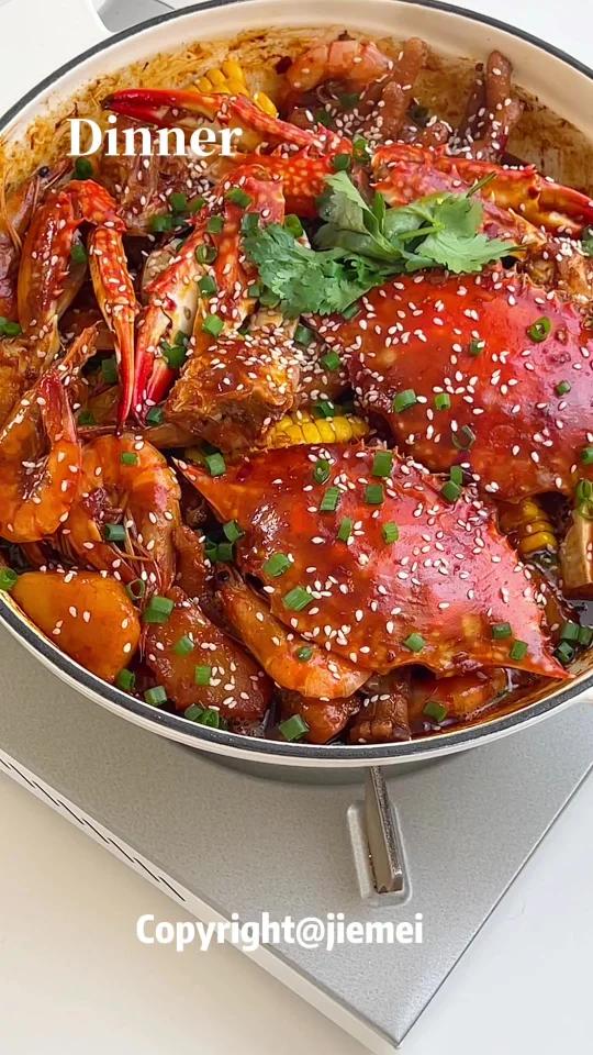 秋天第一顿蟹肉煲完美复刻胖哥俩巨下饭