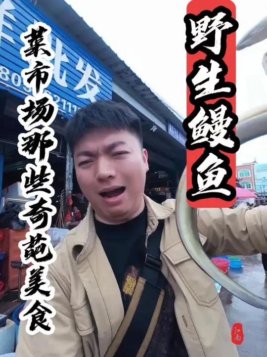 兄弟们,这个鳗鱼野生无疑吧?就是这一斤65真的吓到我了,便宜 太便宜啦#菜市场那些奇葩美食