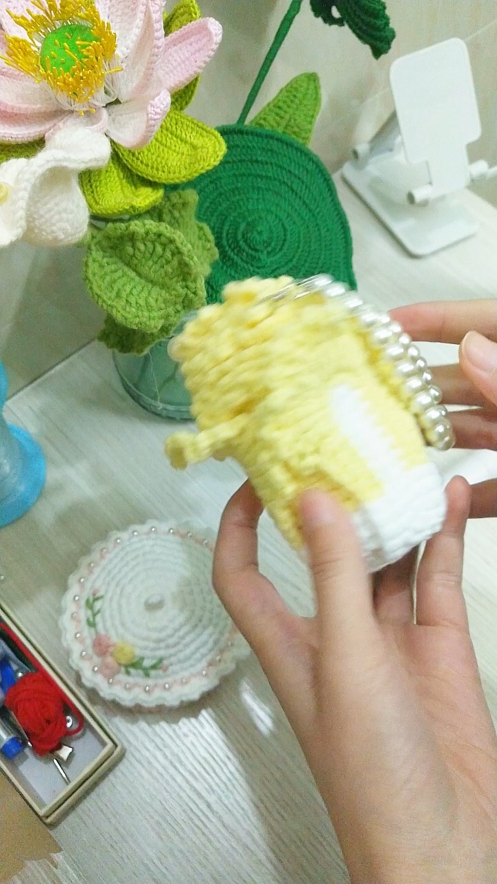大白菜娃娃菜包包制作过程,耳机包零钱包