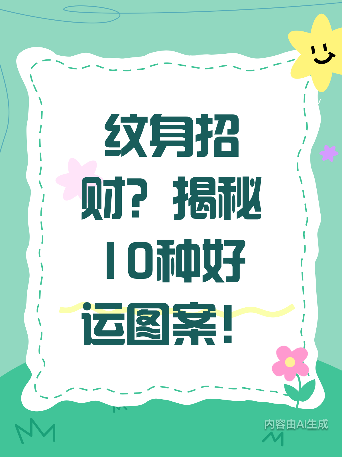 纹身真有魔力?10种招财款来啦!