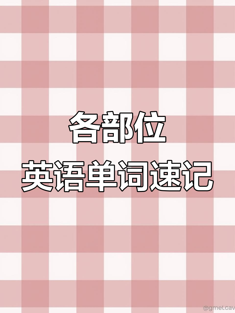 全身各部位英语名称大揭秘,轻松记住!