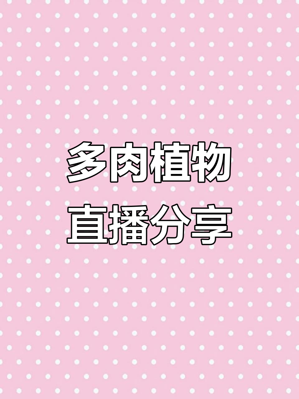 看看这些多肉植物,直播间里等你来发现美丽