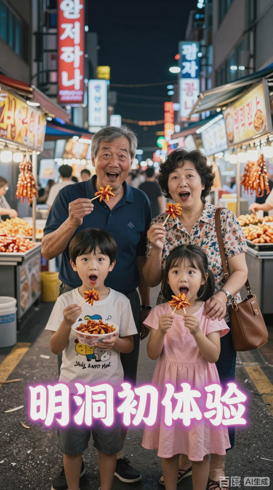 农村家庭明洞初体验，物价与美食的碰撞