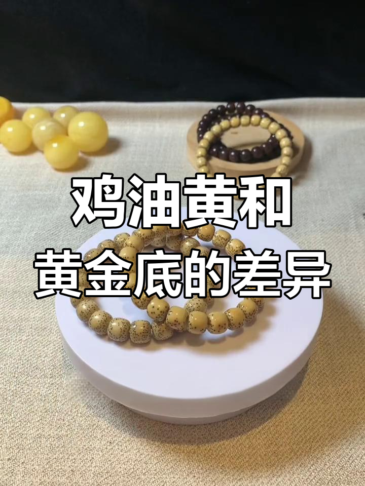 星月菩提鸡油黄与黄金底的区别,如何辨别?