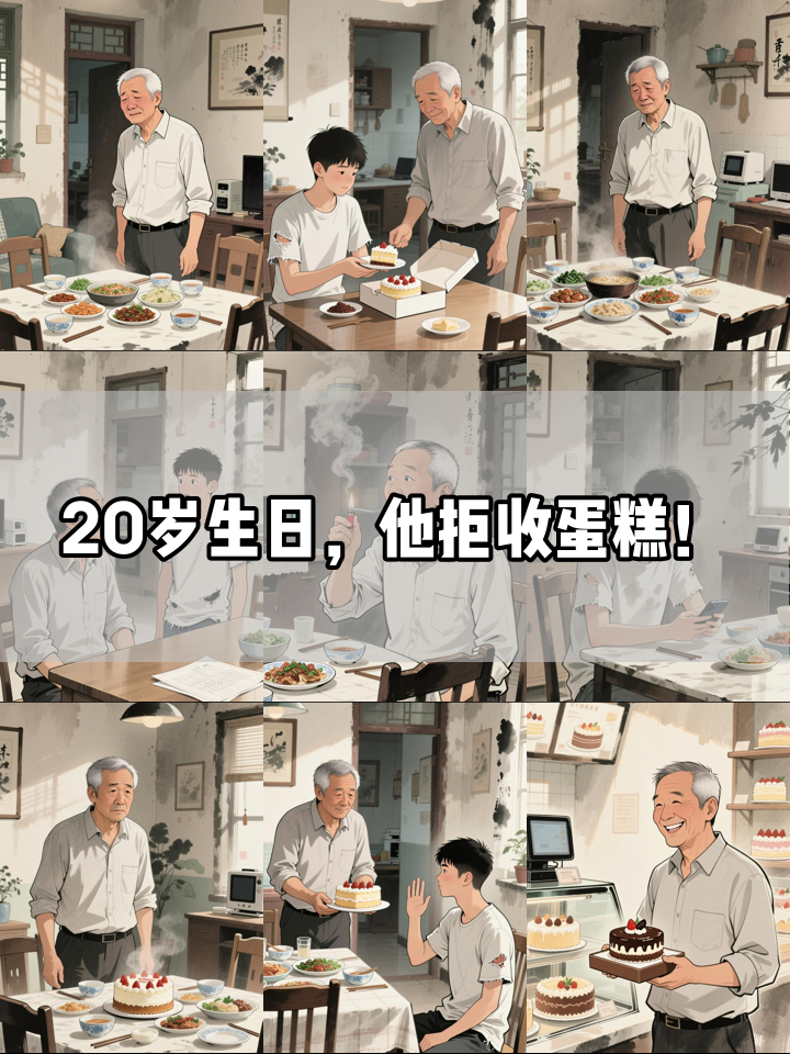 儿子20岁生日拒收蛋糕,真相让父亲瞬间泪目