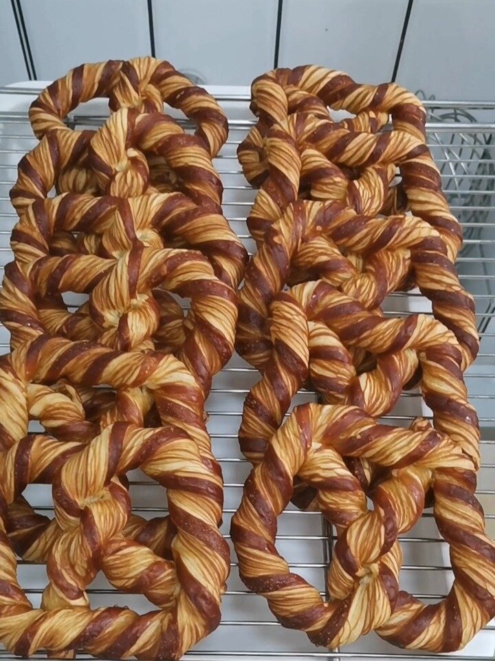 碱味丹麦扭扭结面包这样做