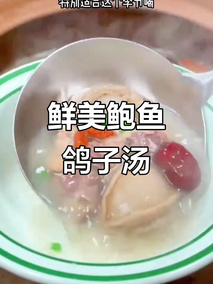 鲍鱼鸽子汤，滋补又美味，秋冬必备营养炖品