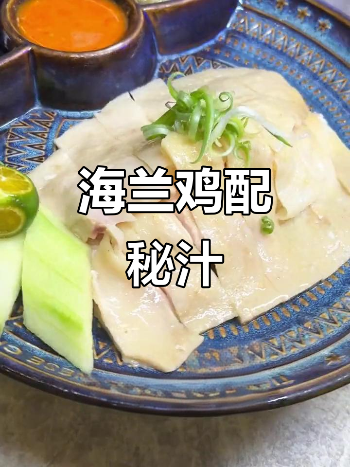 海南鸡饭的独特秘制酱料，口感鲜美让人停不下来
