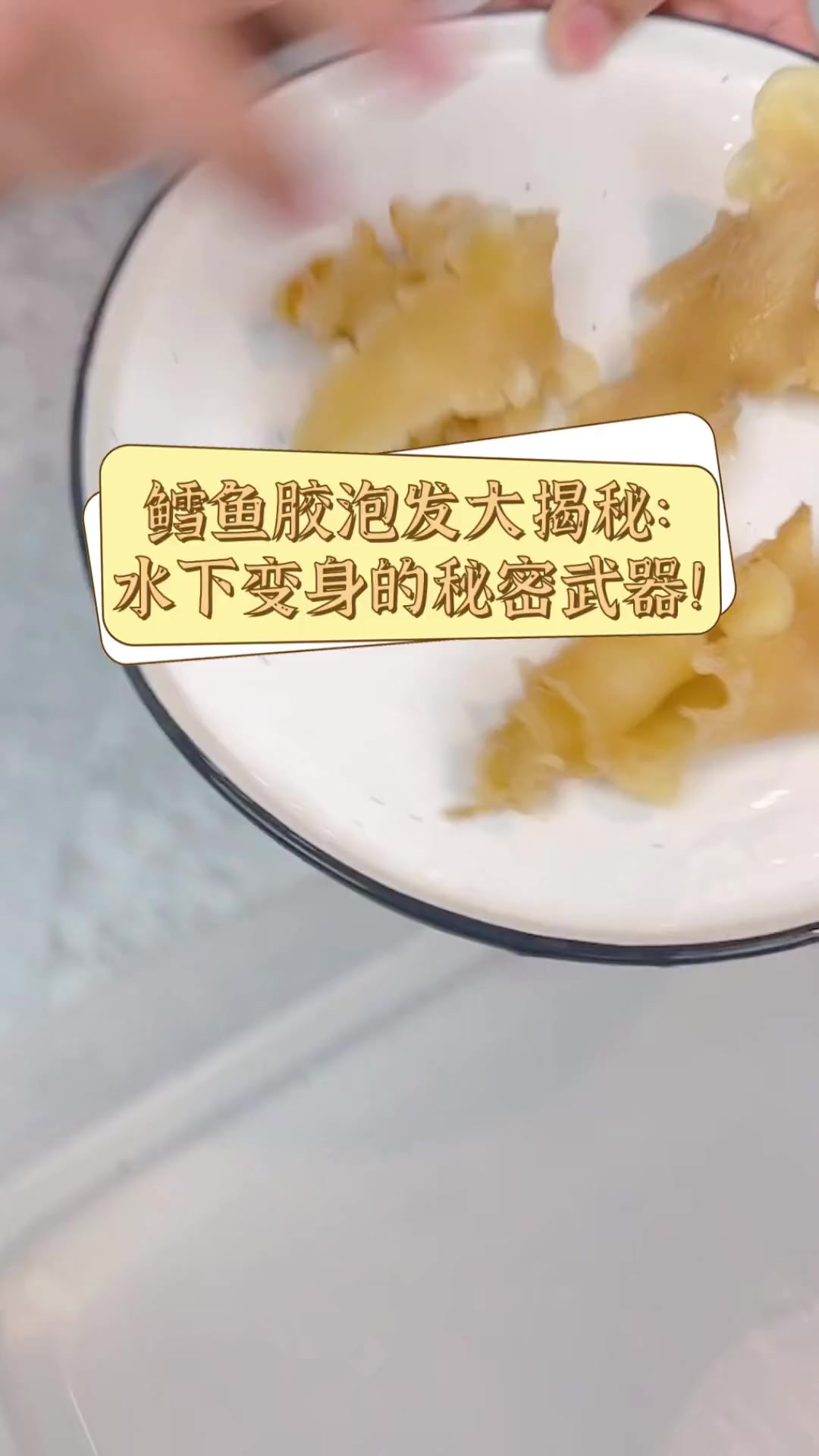 鳕鱼胶泡发大揭秘:水下变身的秘密武器!
