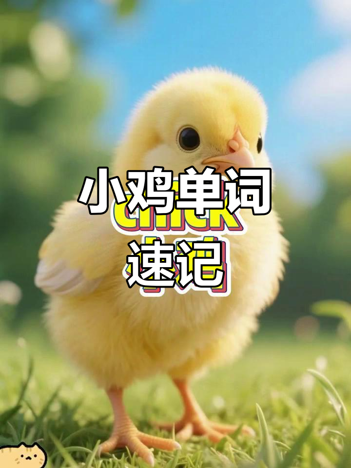 10秒轻松记住“chick”,小鸡单词快速掌握!