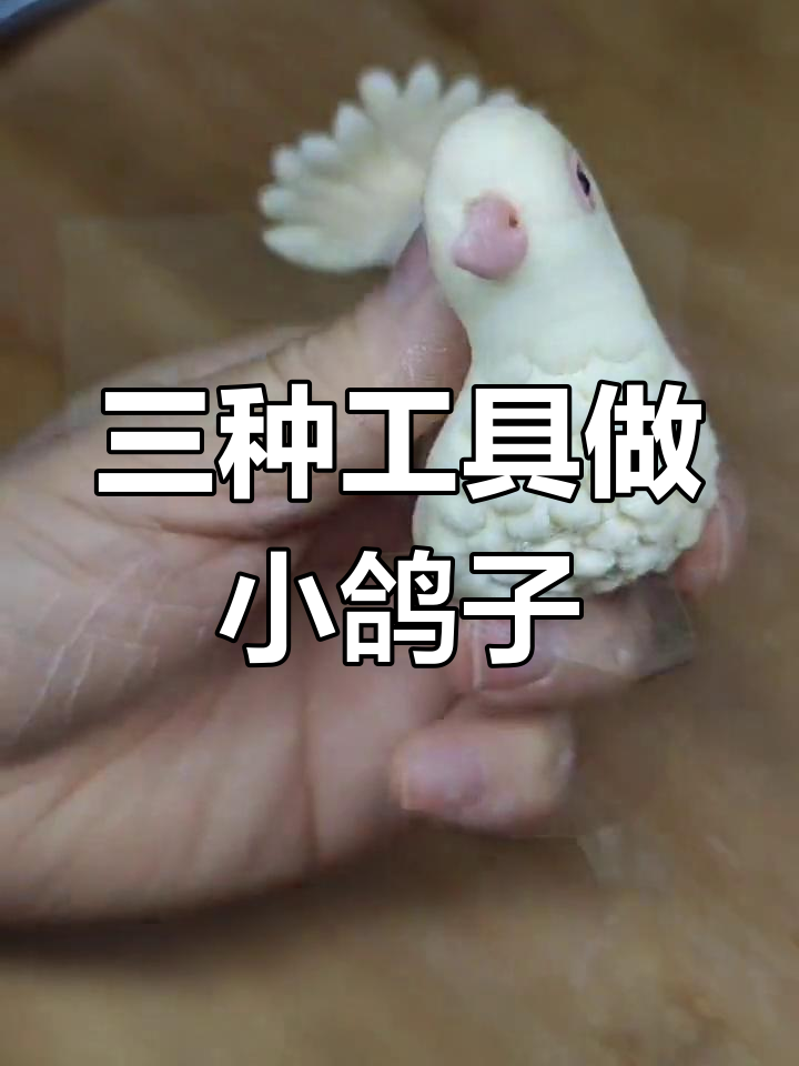 用三种工具轻松做出可爱小鸽子,面食创意大挑战
