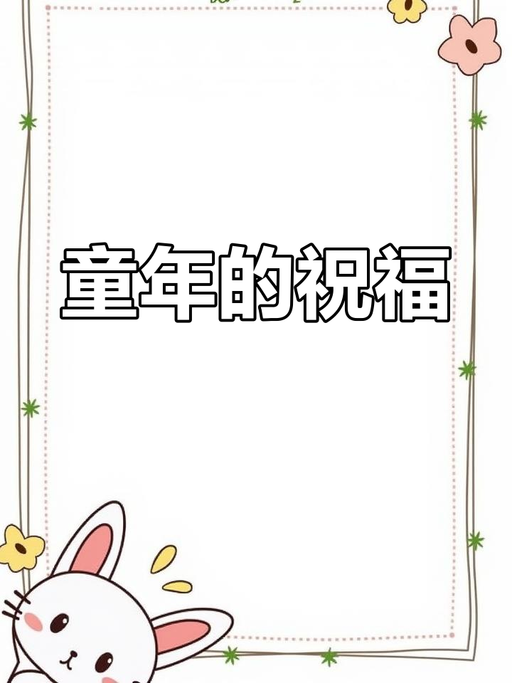 童年短暂,未来无限,愿你永远健康快乐!