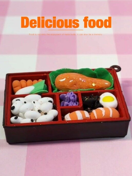 超轻粘土食玩寿司教程