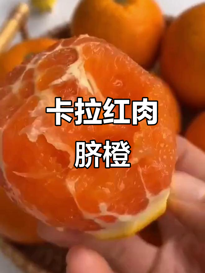超级好吃的卡拉红肉脐橙,一口爆汁!