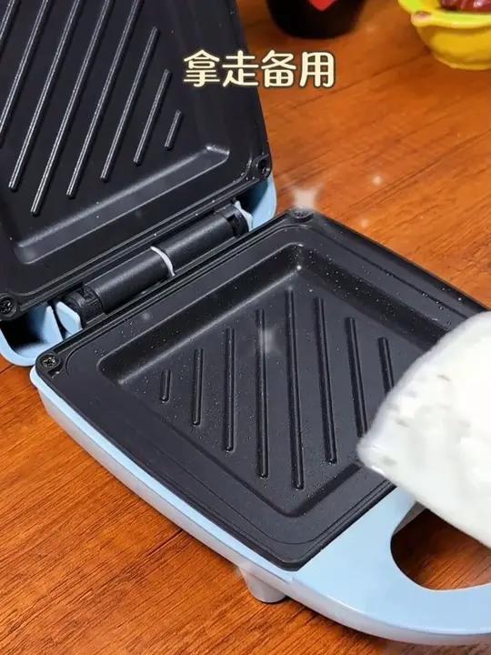 智煲双面多功能三明治机家用早餐机轻食机吐司面包压烤机