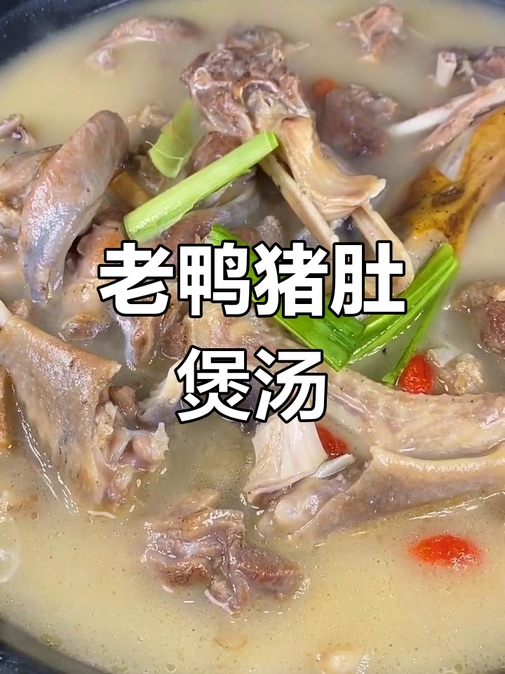 猪肚老鸭砂锅炖,香气四溢邻居都羡慕