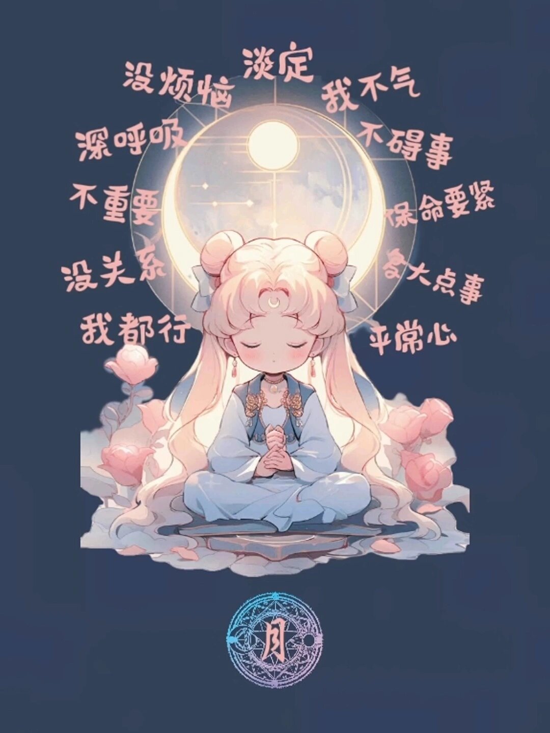 美少女战士:水冰月佛系壁纸头像