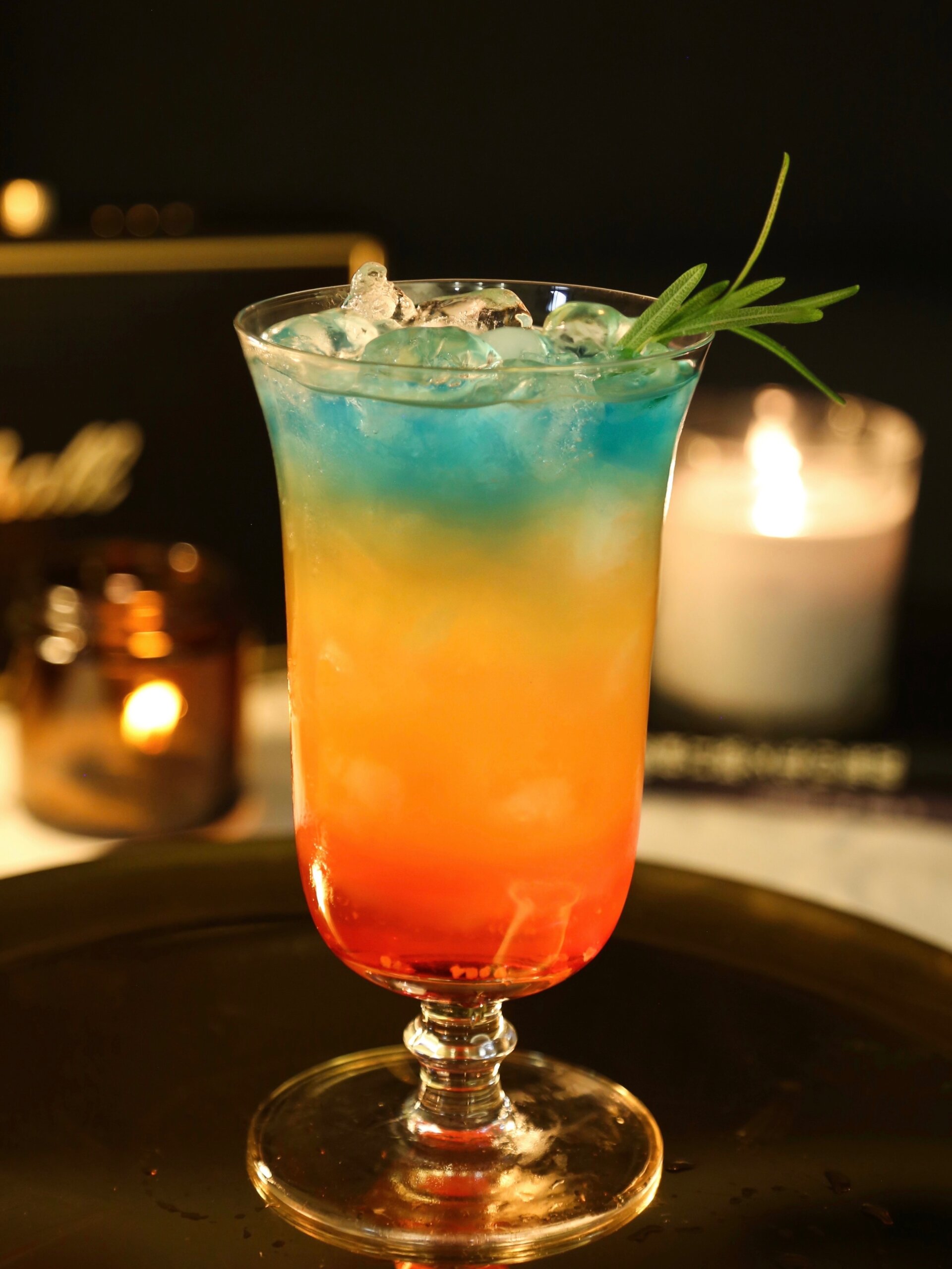 彩虹渐变鸡尾酒|cocktail 调酒日常