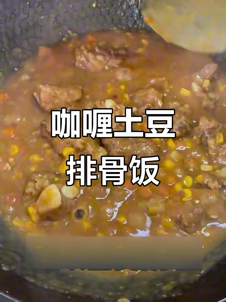 咖喱土豆排骨饭，香气扑鼻让人无法抗拒