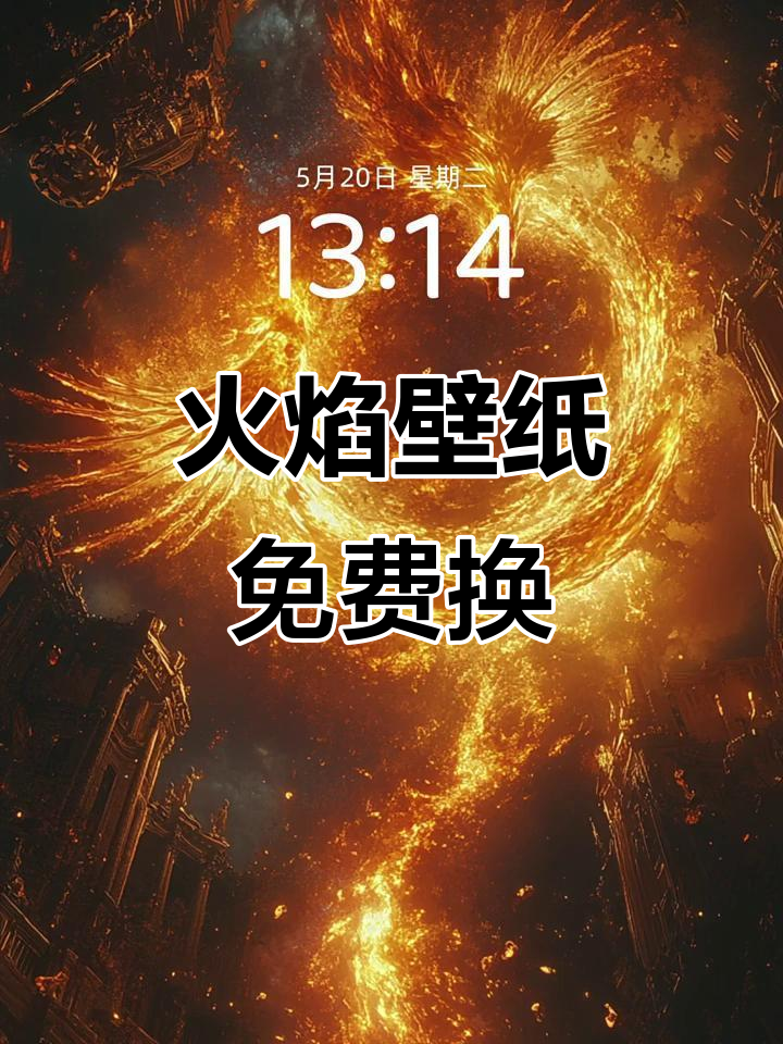 520特供火焰神仙壁纸,炫酷免费换