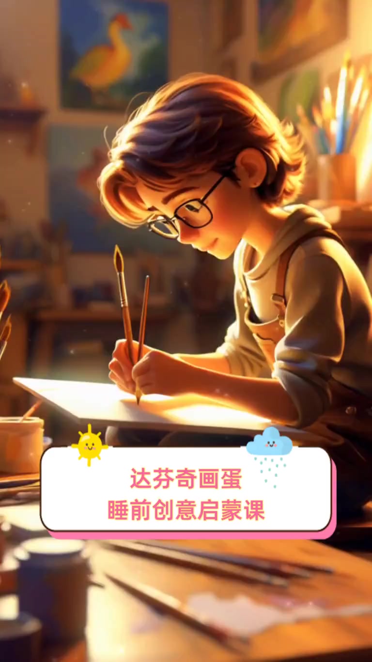 达芬奇画蛋,睡前创意启蒙课