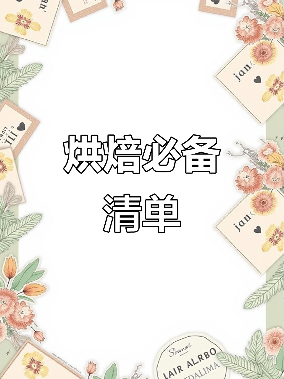 烘焙入门必备工具,轻松做出美味面包与甜品!