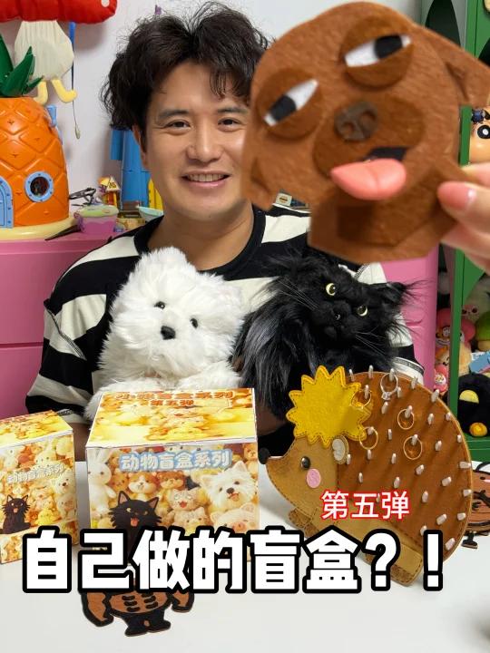 老公用不织布给我做盲盒？！还是动物主题！