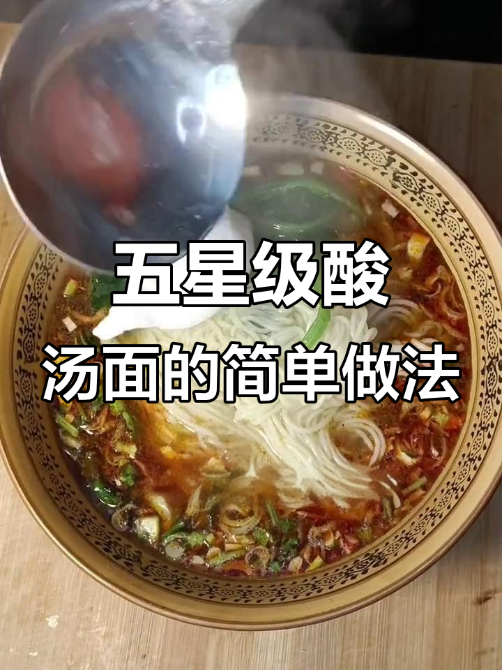 酸汤面家常做法,狗肉、香菜搭配五星级酒店扯面料