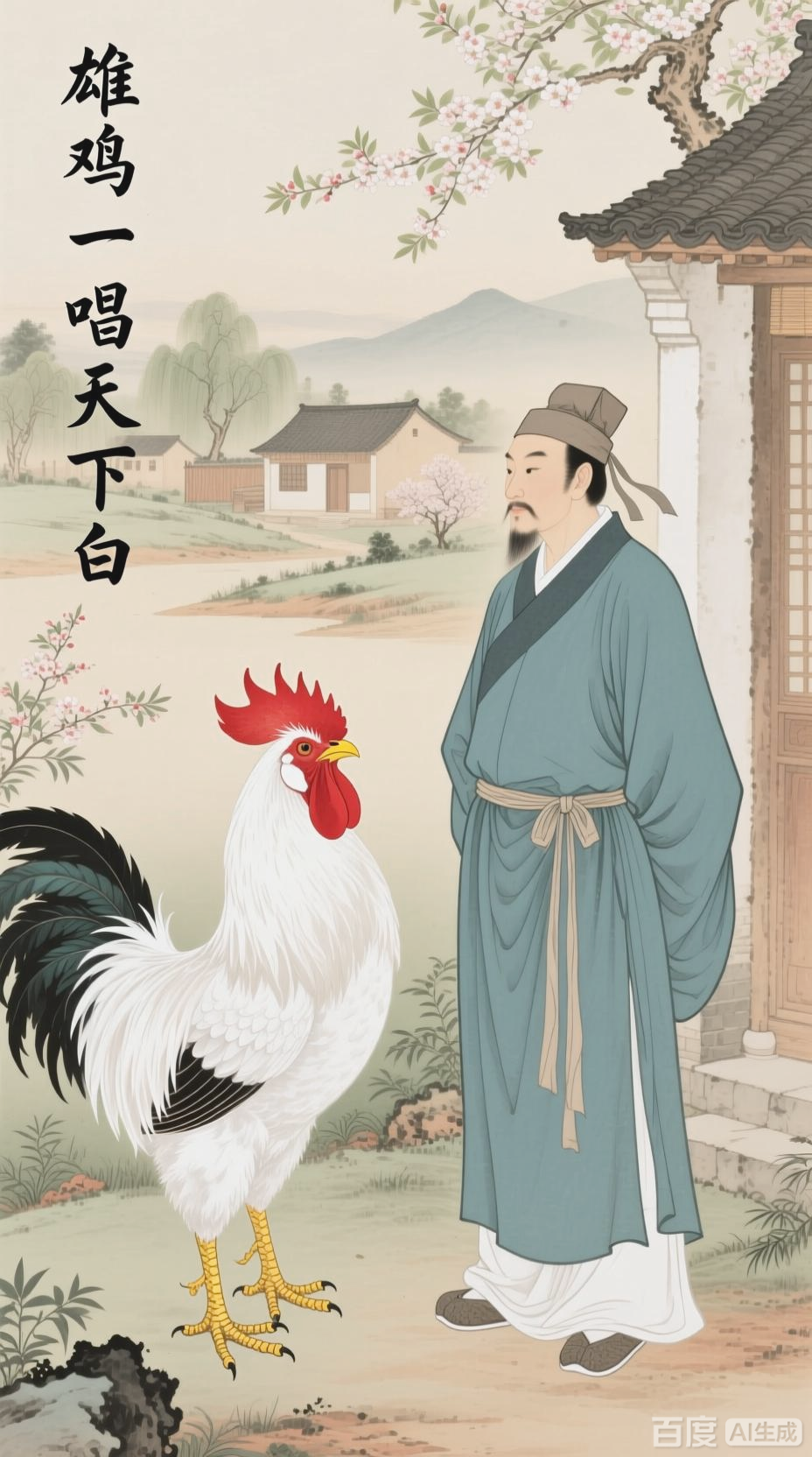 《画鸡》古诗词故事讲解